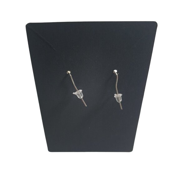 Large Round Mother Of Pearl Dangle Earrings Pink Floral Print Fishhook Boho - Picture 7 of 7